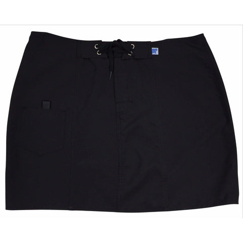 "A Solid Color" Original Style Board Skirt  (Black+Black Stitching, Chocolate, or Charcoal) - Board Shorts World - 1