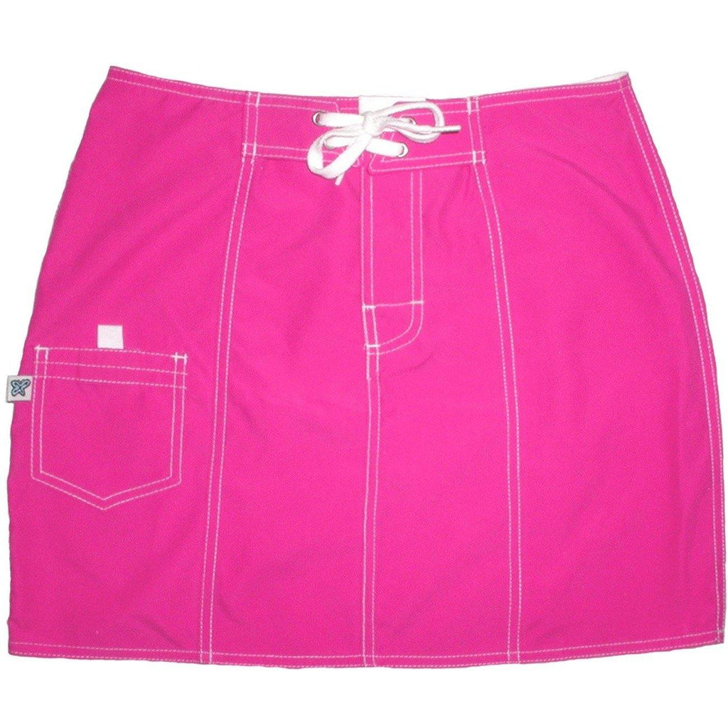"A Solid Color" Original Style Board Skirt  (Hot Pink) - Board Shorts World