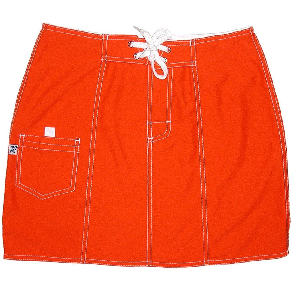 "A Solid Color" Original Style Board Skirt  (Orange or Mango) - Board Shorts World - 1