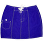 "Manoa" Solid ROYAL 100% Cotton Original Style Board Skirt - Board Shorts World