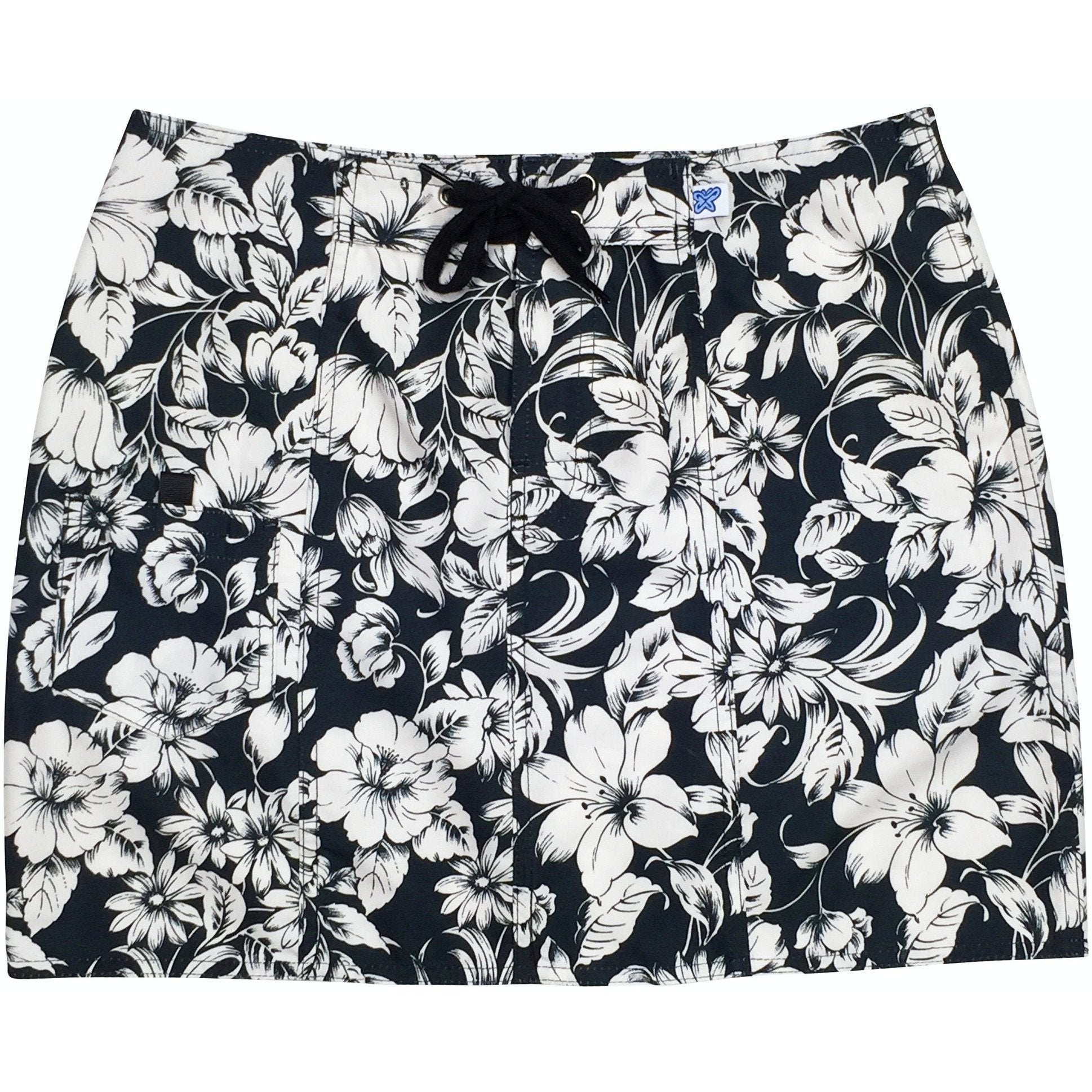 "Vintage" Board Skirt (Black) CUSTOM - Board Shorts World