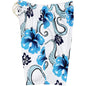 "Tailspin" Womens Elastic Waist Swim Board Shorts.  HIGH Rise + 11" Inseam (White, Blue, or Chocolate) - Board Shorts World
