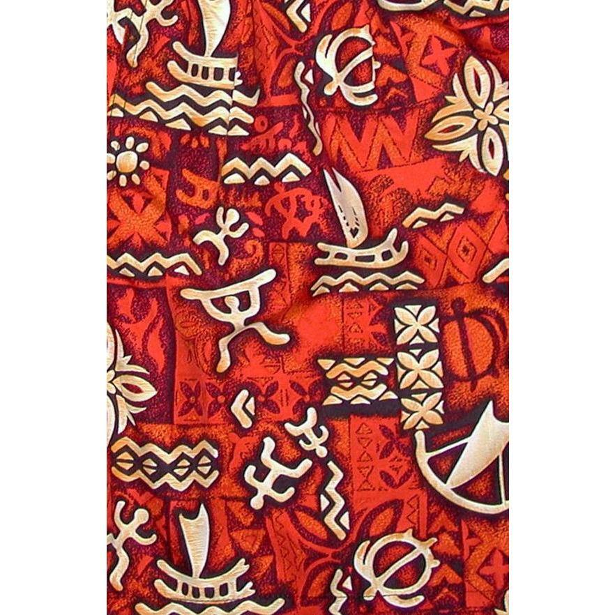 "Jungle Cruise" Hipster Board Skirt (Red) - Board Shorts World
