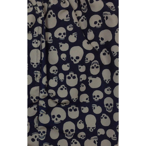 "Live to Ride" (Black + Charcoal) Skulls Side Pockets Board Shorts (Select Custom Outseam 22" - 27") - Board Shorts World