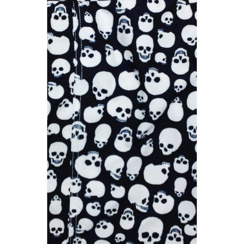 "Live to Ride" Skulls Print Mens Board Shorts w/ Dual Cargo Pockets.  17.5" Outseam / 5" Inseam (Charcoal, White or Red) - Board Shorts World - 2