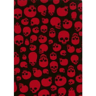 "Live to Ride" Skulls Print Mens Board Shorts w/ Dual Cargo Pockets.  17.5" Outseam / 5" Inseam (Black+Red) - Board Shorts World