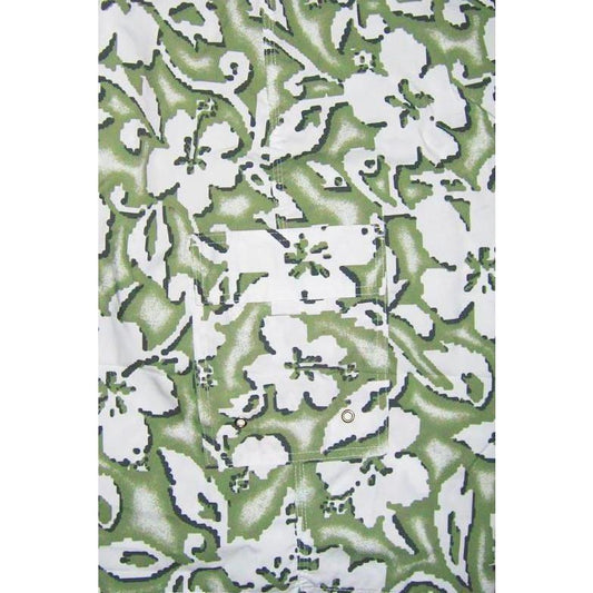 "Magnified" (Shell) Men's Elastic Waist Swim Trunks w/ on-seam Pockets (Select Custom Outseam 17" - 30") - Board Shorts World