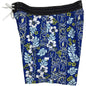 "Tortugas" Mens Board Shorts w/ Dual Cargo Pockets.  17.5" Outseam / 5" Inseam (Blue or Charcoal) - Board Shorts World - 1