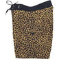 "Wild Weekend" Cheetah Mens Board Shorts w/ Dual Cargo Pockets.  17.5" Outseam / 5" Inseam (Brown) - Board Shorts World