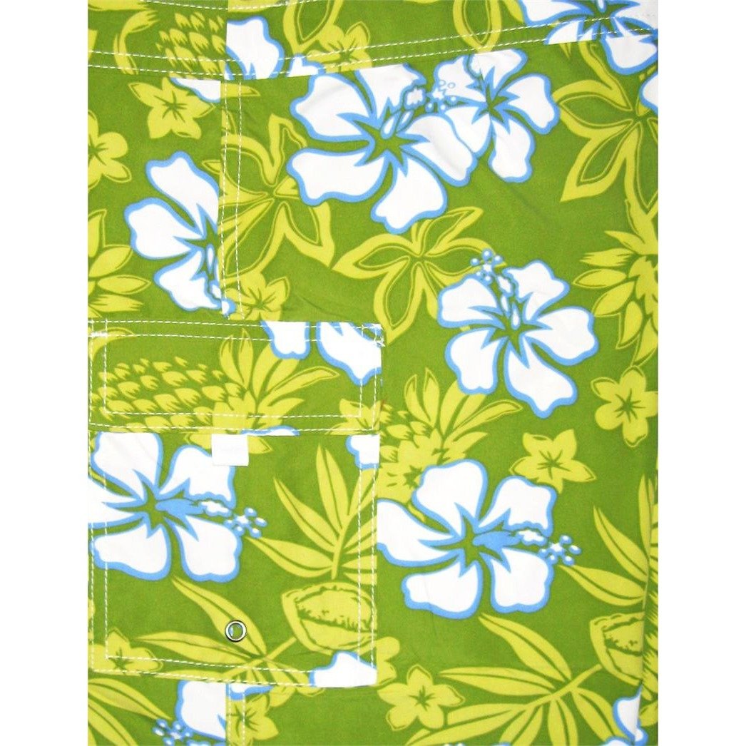 "North Shore" Girls Board Shorts - 5" Inseam (Indigo+Grape, Key Lime+Blue, or Red+Navy) - Board Shorts World