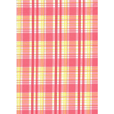 "Nantucket" Plaid (Pink) SIDE POCKETS Board Shorts (Select Custom Outseam 22" - 27")