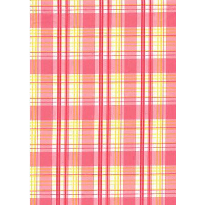**Elastic Waist Board Shorts "Nantucket" Plaid Mens CUSTOM (Pink)