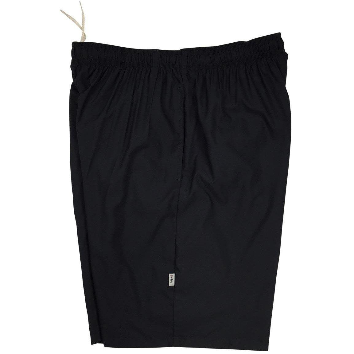**Best Seller** "A Solid Color" Mens (9.5" Inseam / 22" Outseam) Swim Trunks (Black) - Board Shorts World