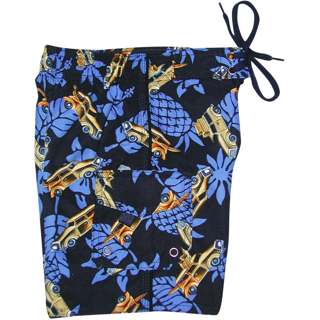 "One for the Road" Toddler Board Short  (Blue)