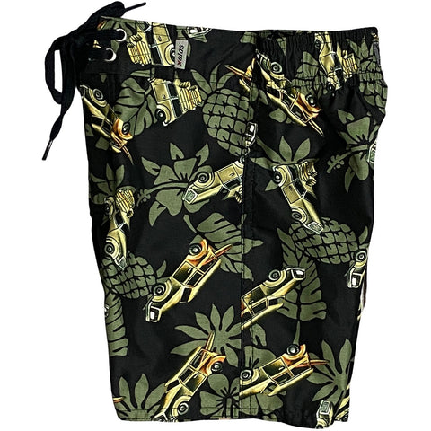 "One for the Road" Toddler Board Short  (Olive)