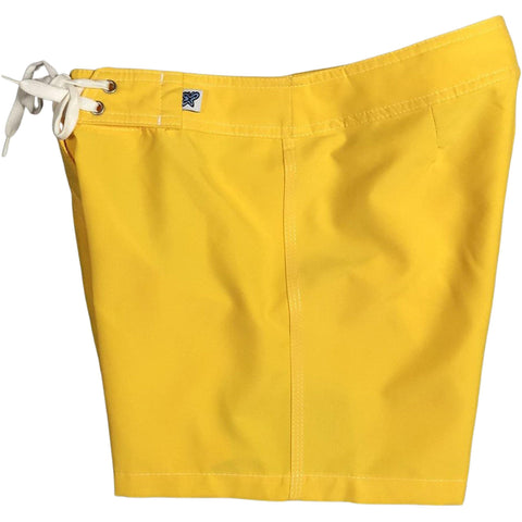 "A Solid Color" Women's (Swim) Board Shorts - Regular Rise / 5" Inseam (Mango) - Board Shorts World