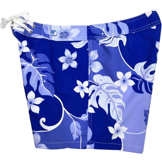 "Puzzled" Board Shorts - Regular Rise / 5" Inseam (Pink or Periwinkle) - Board Shorts World