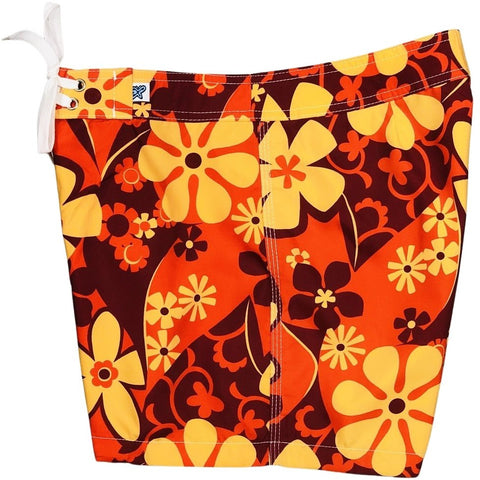 "Rum Runner" Board Shorts - Regular Rise / 5" Inseam (Orange)