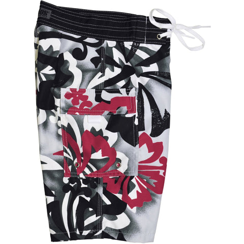 "Off to Baja" Boys + Girls Board Shorts. 8" Inseam / 18.5" Outseam (Charcoal or Blue) - Board Shorts World - 1