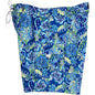 **Fixed (Non Elastic) Waist Board Shorts "Lucy in the Sky" (Blue) Mens CUSTOM - Board Shorts World