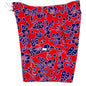 "Warming Trend" Mens Board Shorts w/ Dual Cargo Pockets.  17.5" Outseam / 5" Inseam (Red+Blue)