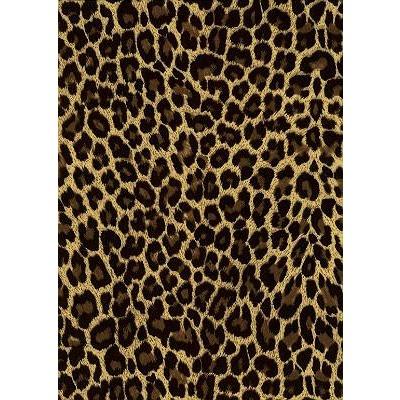 "Wild Weekend" (Brown) Cheetah Print Womens Elastic Waist Swim Board Shorts. HIGH Rise + 5" Inseam